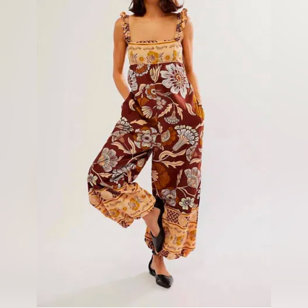 NWT Free People Bali Albright Jumpsuit